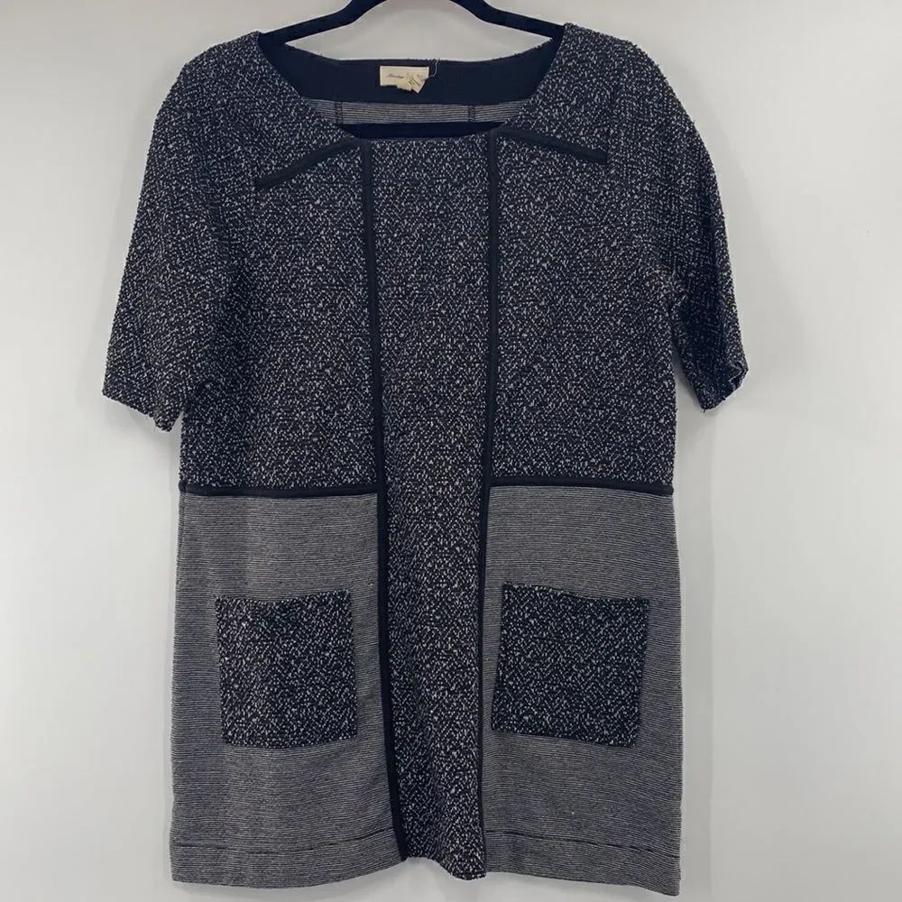 3For$20 Meadow Rue Black&Gray Knot Top size: medium